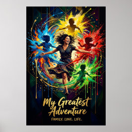 Poster Presente do Dia das Mães — Coroa Floral da Rainha