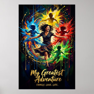 Poster Presente do Dia das Mães — Minha Família de Aventu