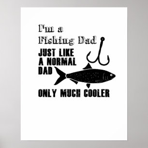 Poster Presente do dia dos pais para o pai legal da pesca