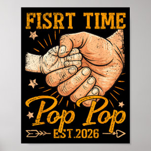 Poster Presente do Dia dos Pais Retro Bebê Novo Est pp Ho