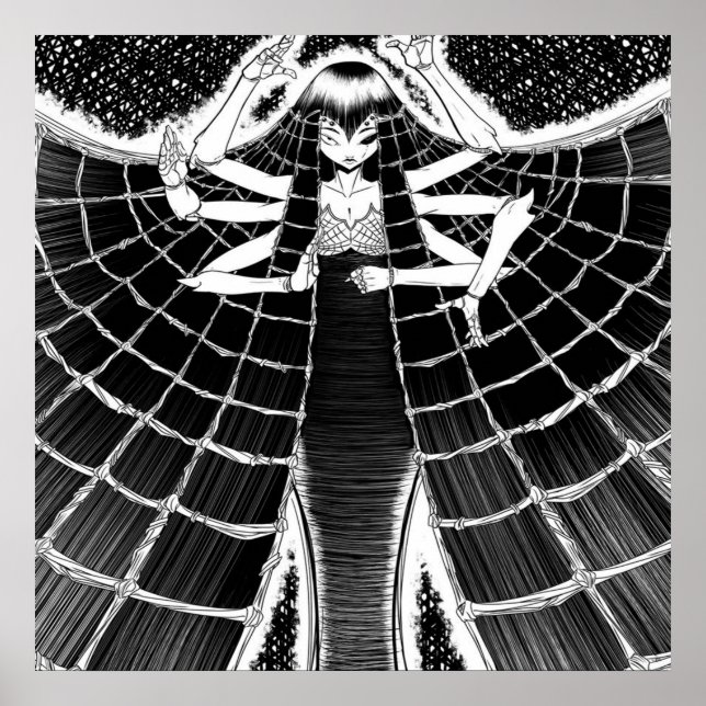 Poster Presente do dono da aranha | Gráfico de aranha-ceg (Frente)