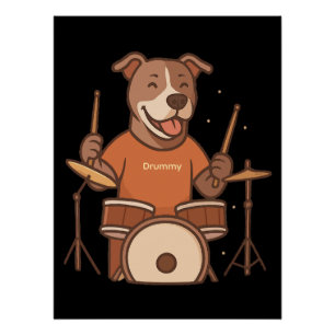Póster Presente do kit personalizado do tambor de pedra P