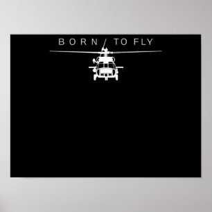 Poster Presente do Piloto Helicóptero de Aviação Milit