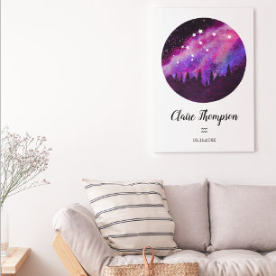 Poster Presente do Signo de Água no Horóscopo Constelação