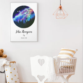 Poster Presente do signo de Capricórnio da constelação az