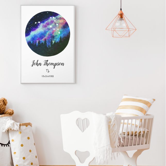 Poster Presente do signo de Capricórnio da constelação az (Criador carregado)