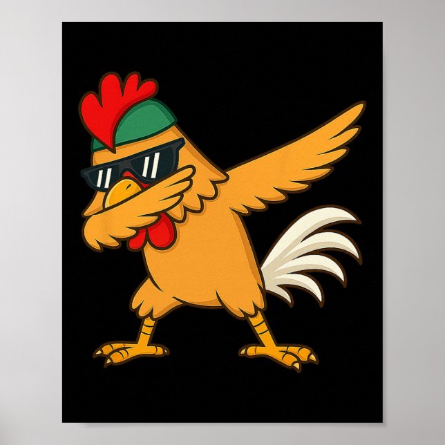 Poster Presente engraçado da dança do animal do meme do f (Frente)