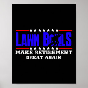 Poster Presente Engraçado de Boliche de Gramado Aposentad