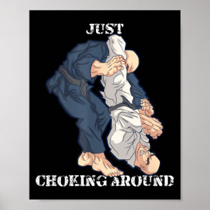 Poster Presente engraçado de Jiu-Jitsu Brasileiro de MMA