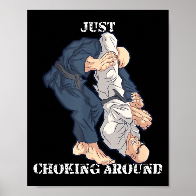 Poster Presente engraçado de Jiu-Jitsu Brasileiro de MMA  (Frente)