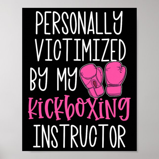 Poster Presente Engraçado de Kickboxer Pessoalmente Vitim (Frente)