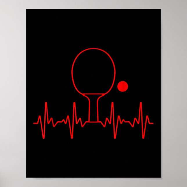 Poster Presente engraçado de Ping Pong para homens e mulh (Frente)