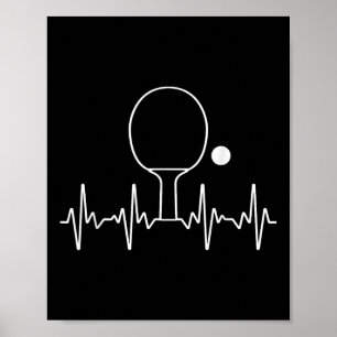 Poster Presente Engraçado de Ping Pong para Homens Mulher