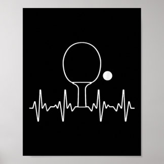 Poster Presente Engraçado de Ping Pong para Homens Mulher