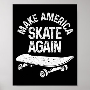 Poster Presente engraçado de skate para homens e mulheres
