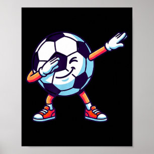 Poster Presente engraçado de Srt Cartoon Bola de Futebol
