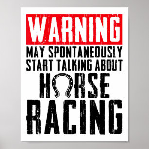 Poster Presente Engraçado Na Corrida De Cavalo Para Mulhe
