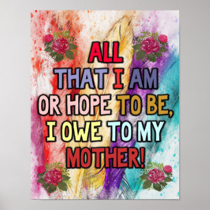 Poster Presente Engraçado Para A Mãe Citações Engra