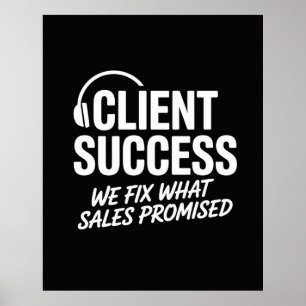 Poster Presente engraçado para gerente de sucesso do clie