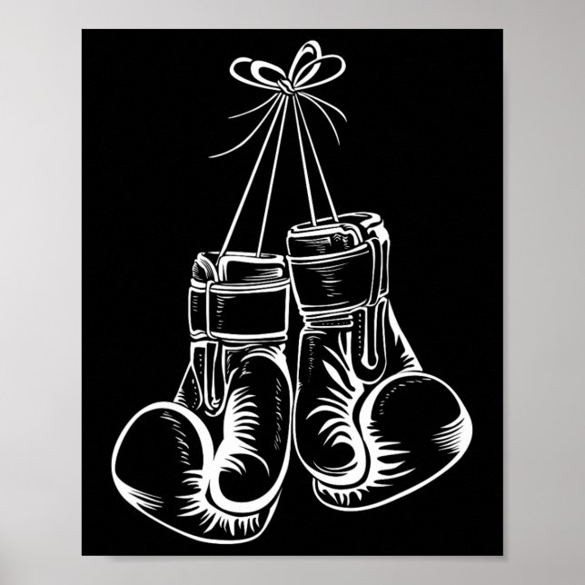 Poster Presente Engraçado Para Homens Luvas Boxin Boxin (Frente)