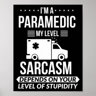 Poster Presente engraçado para paramédico Emt