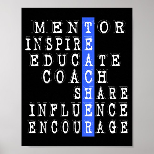 Poster Presente engraçado para professor mentor treinador (Frente)
