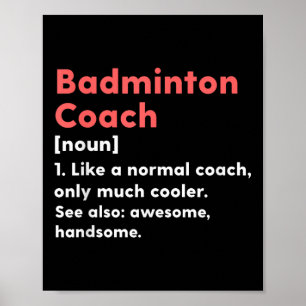 Poster Presente engraçado para treinador Definição de Tre