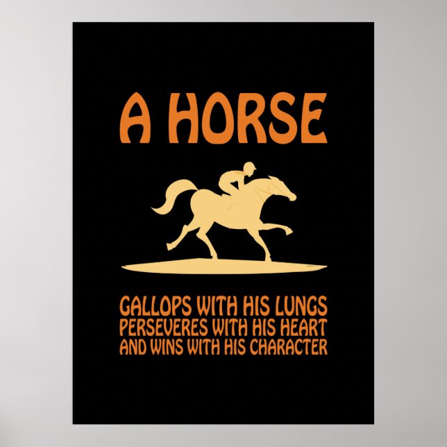Poster Presente Equestre | Galoços de cavalos (Frente)