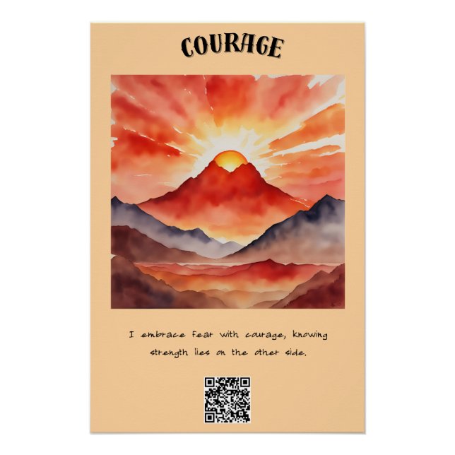 Póster presente especial de Afirmação de Coragem (Frente)