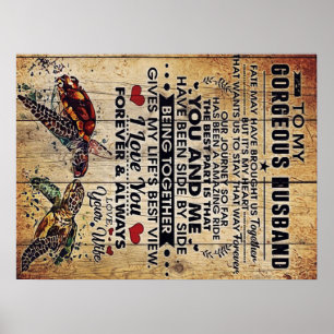 Poster Presente especial para Pai   Carta Do Meu Marido  