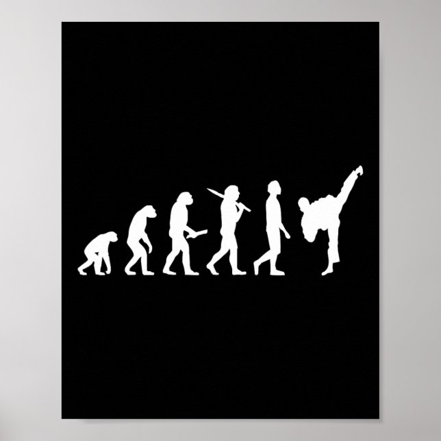 Poster Presente Funny Karate Evolution Para Artistas Marc (Frente)