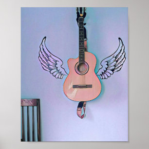 Poster Presente guitarrista latino