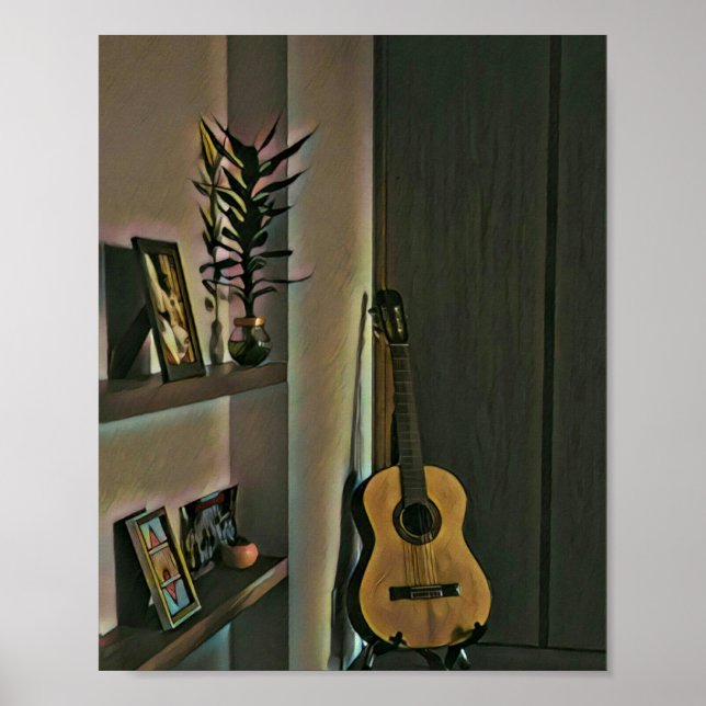 Poster presente guitarrista legal (Frente)