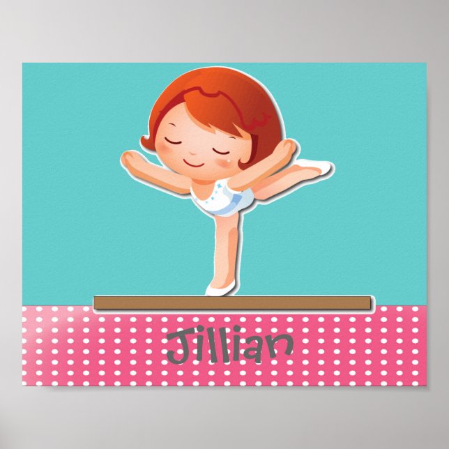 Poster Presente GYMNASTICS Personalizado (Frente)