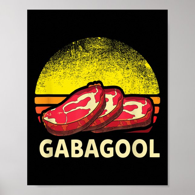 Poster Presente Italiano de Amante de Carne Gabagool Caco (Frente)