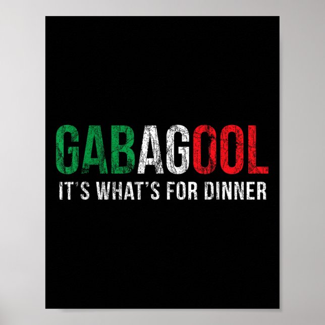 Poster Presente Italiano de Nova Jersey Amante de Carne G (Frente)