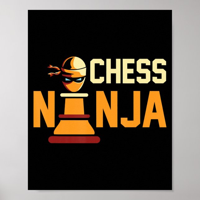 Poster Presente legal Chess Ninja Chess (Frente)