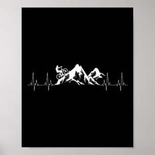 Poster Presente Legal de Bicicleta de Montanha Batimento