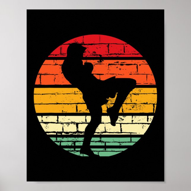 Poster Presente Legal de Muay Thai Instrutor de Artes Mar (Frente)