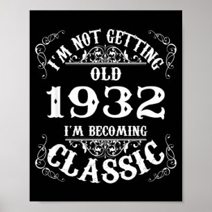 Poster Presente Lendário De 94 Anos De Idade Nascido Em 1