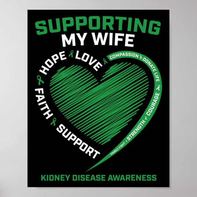 Poster Presente Marido Transplante Esposa Doença Renal Co (Frente)