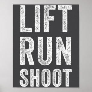 Poster Presente Motivacional de Fitness - Levantar Corrid