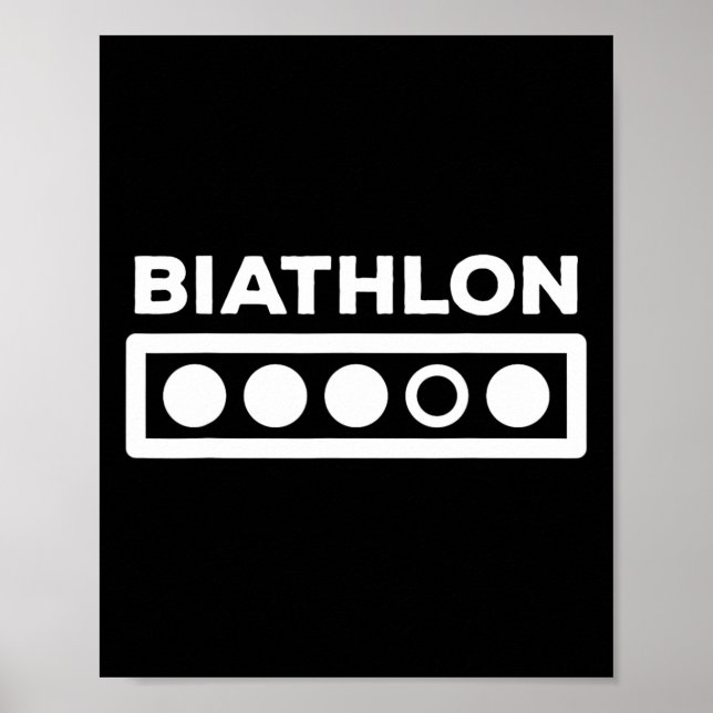 Poster Presente na Faixa de Tiros de Biatlo - Banheira De (Frente)