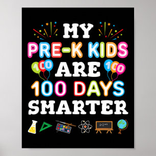 Poster Presente No Dia Da Escola Para O Professor De Pré-