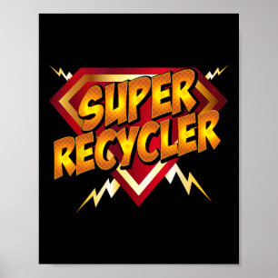 Poster Presente no Dia da Terra do Reciclagem Engraçado S