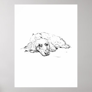 Poster Presente para Amante de Cachorro Wiener, Mãe de Da