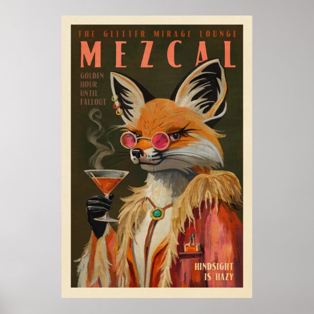Poster Presente para Amante de Tequila Arte de Cocktail A (Frente)