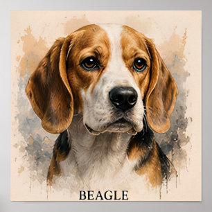 Poster Presente para Amigo Beagle Amante de Cães