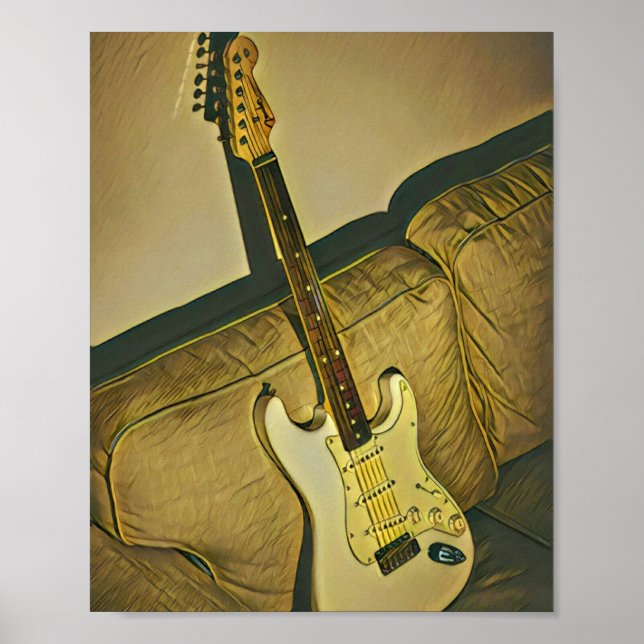 Poster Presente para assistente guitarrista de professor  (Frente)