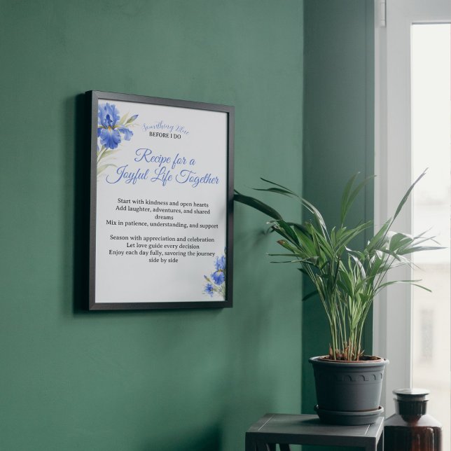 Poster Presente para Chá de Noiva (Bridal Shower Gift Poster
)